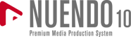 Nuendo 10 Logo claim red-gray RGB