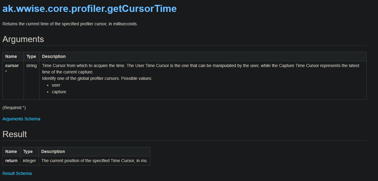 Wwise getCursorTime function