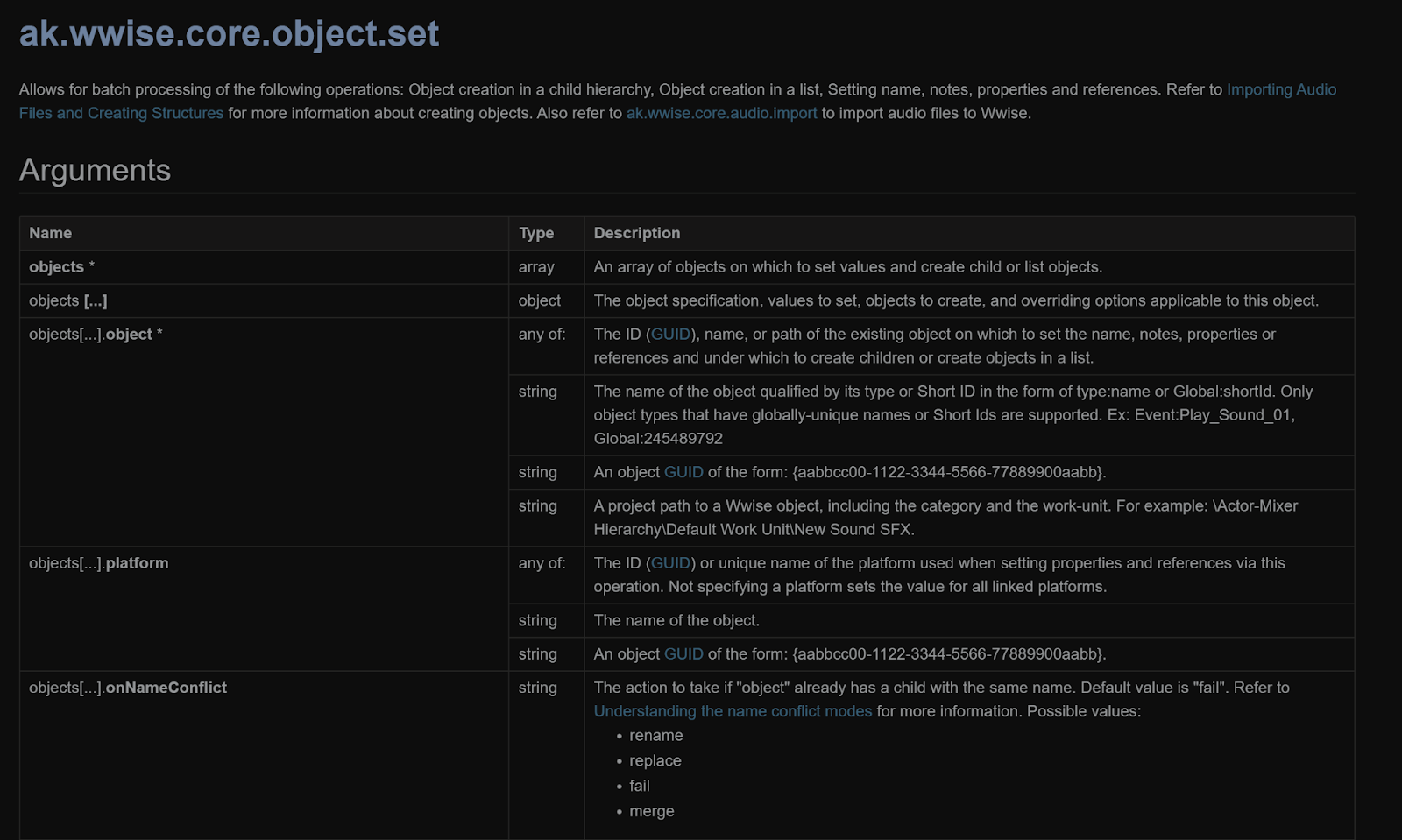 using-ak-wwise-core-object-set