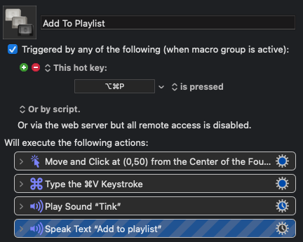 Add to Playlist Macro